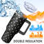 Gobelet 40 oz avec couvercle et gobelets en acier inoxydable avec paille-129228792