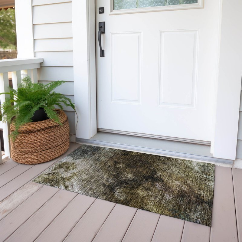 Tapis intérieur / extérieur Fayme, Rectangle 1 pi 8 po x 2 pi 6 po