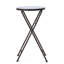 Outdoor Folding Accent Table With Glass Top And Iron Frame Outdoor Table Patio Table