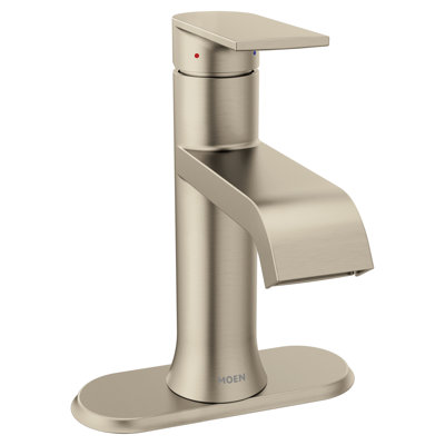 Robinet de salle de bain monotrou avec drain Moen Genta LX