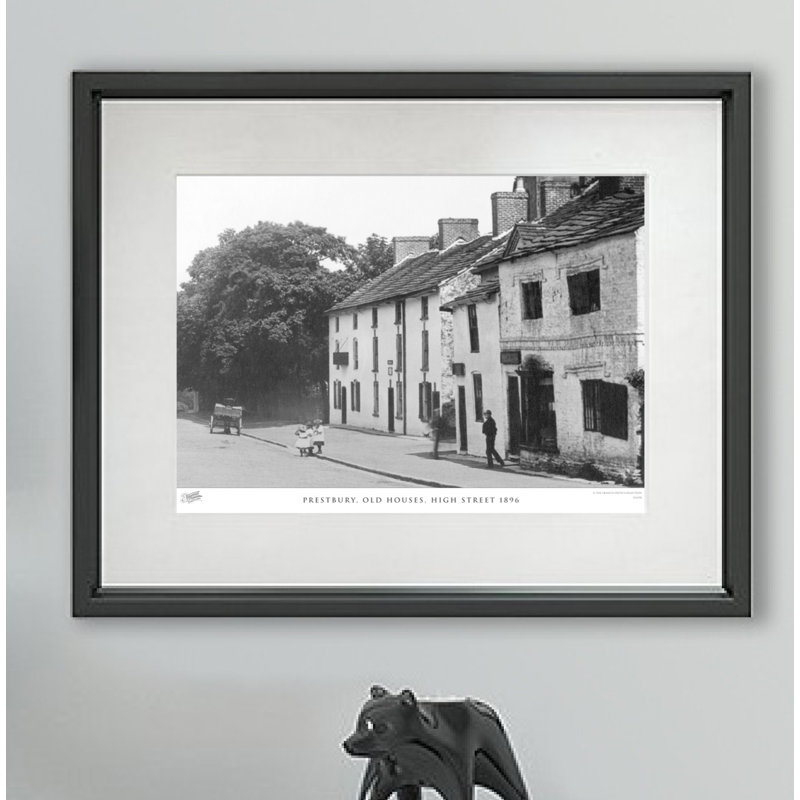 Prestbury, Old Houses, High Street 1896 - Single Picture Frame Print, 60cm H x 80cm W x 2.3cm D