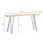 Solid Wood Top Metal Base Desk