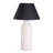  28'' Modern Ceramic Table Lamp with White Tapered Base and Natural Linen Shade, Ideal for Bedroom Nightstands, Living Room End Tables or Study Desks-1683260817