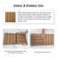Ensemble de tuiles de terrasse en bois et en plastique composite de 20 pièces-110538440