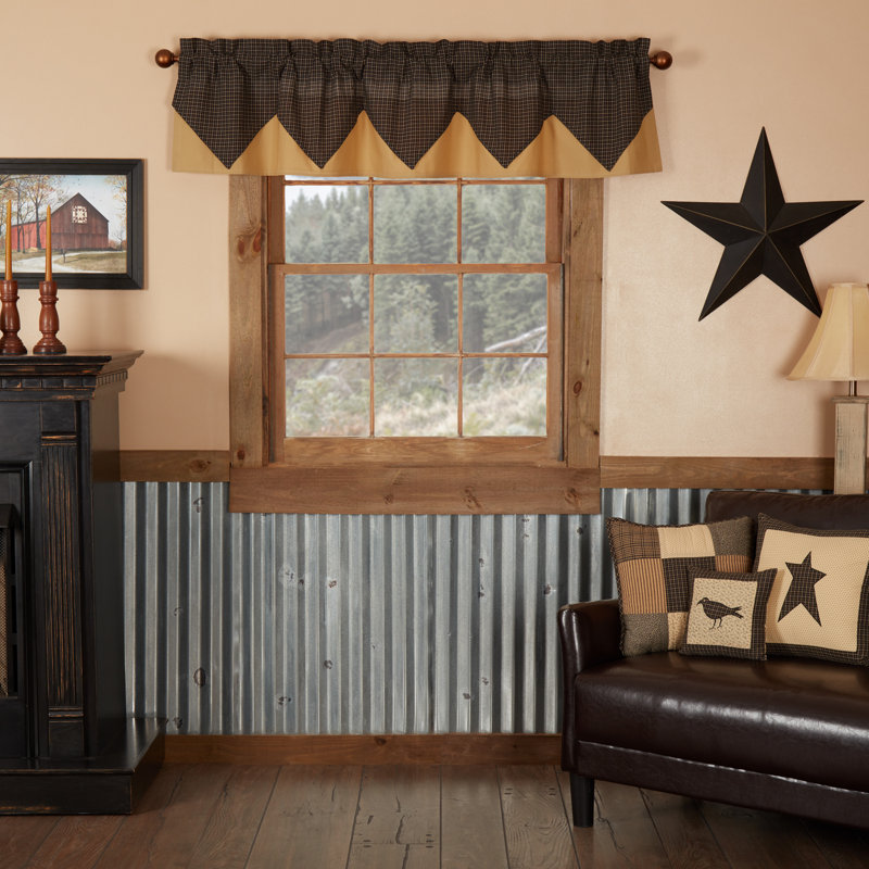 Kettle Grove Cotton Tailored Window Valance