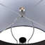 Landrienne 70cm Tall Table Lamp with Glass Base for Bedroom Furniture, Bedside Buffet Lamp with Linen Shade