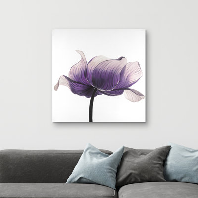 anemone flower - 32"x32" art on canvas