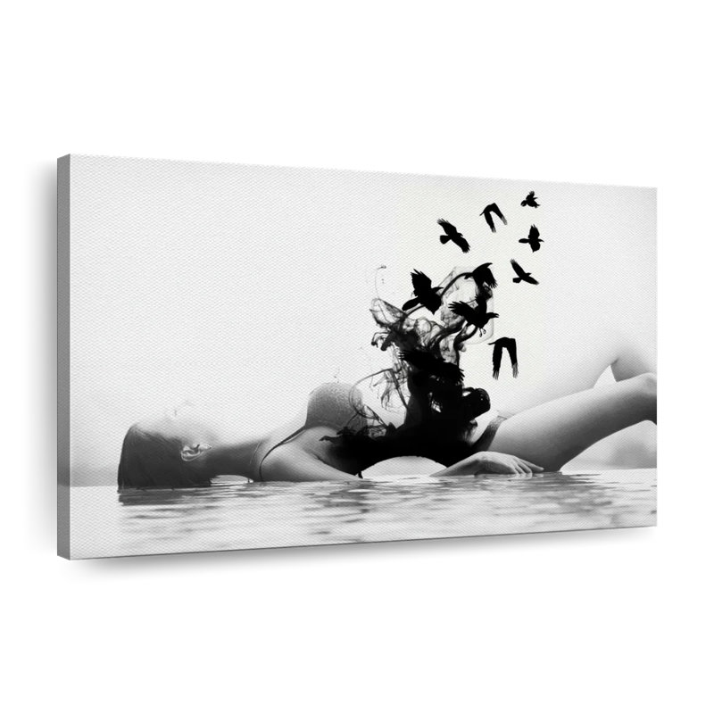 «Free Woman», reproduction sur toile, H 24 po x l 36 po x P 1,25 po