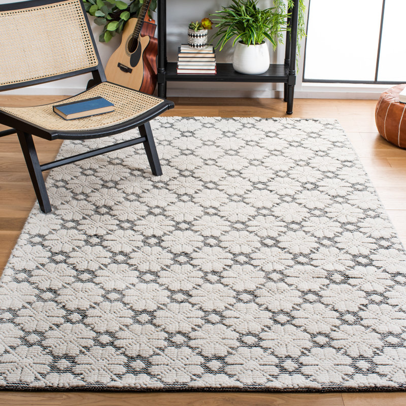 Martha Stewart Hand Woven Wool Rug, Rectangle 5' x 8'