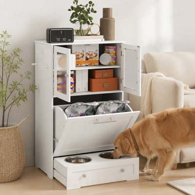 Glass and MDF Food Storage Container With Lid