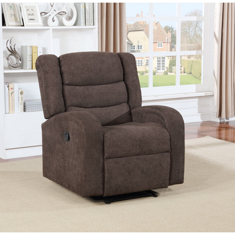 Fauteuil inclinable manuel standard en chenille de 32,5 po de largeur Evie, Noir