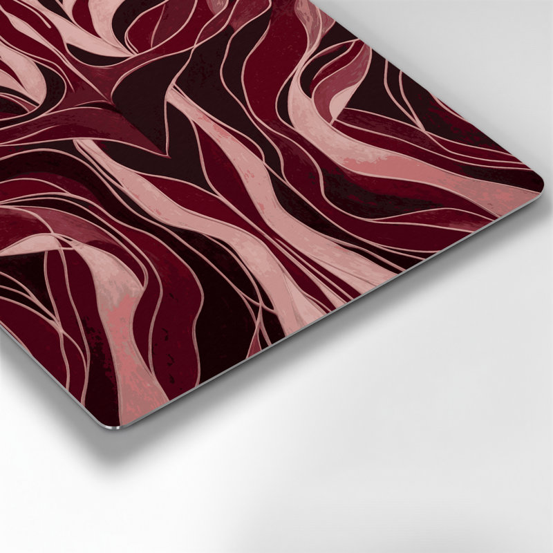 Abstract Figurative 4 Red Metal Wall Art, 16" H x 16" W