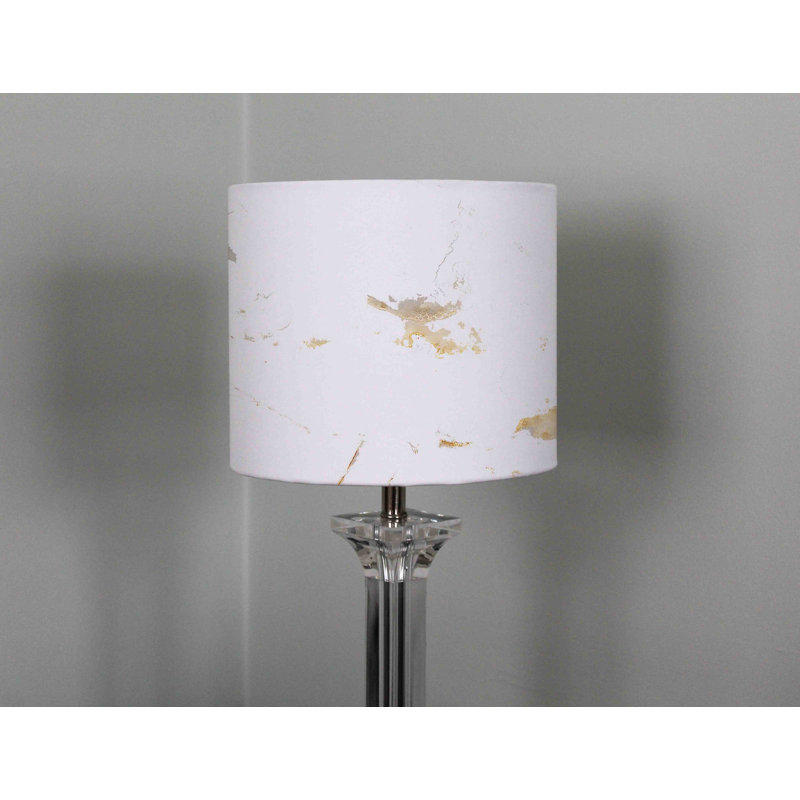 Cotton Drum Pendant Shade ( Uno ), 22cm H x 25cm W x 25cm D