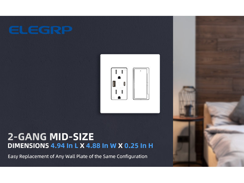 No Subject 2 - Gang Rocker Wall Plate, White