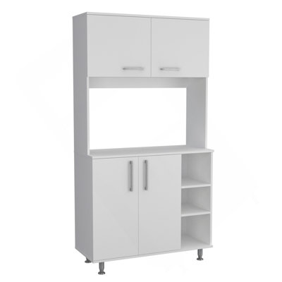 Colorado Pantry Cabinet, Three Open Shelves