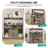 August Grove® Farmhouse Buffet Cabinets With Sliding Barn Door, Coffee Bar With Goblet Holder & Power Outlet Sideboard Buffet Cabinets-1735642894-1739971925