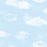 Tiny Tots 2 Billowing Clouds Design 33' L x 21" W Wallpaper Roll