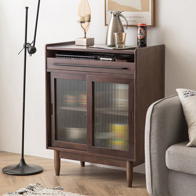 Buffet en noyer massif et bois manufacturé