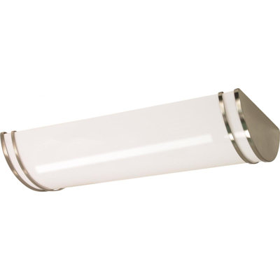 Barre d'éclairage de salle de bain à 3 lumières à intensité variable en nickel brossé Florez