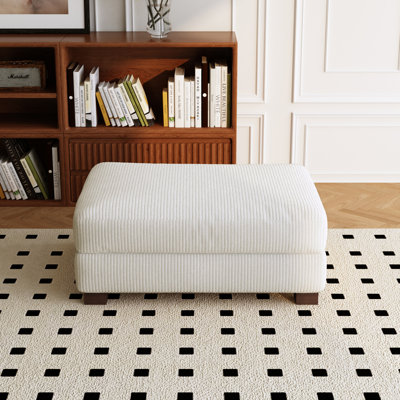 Vontavious 106.7Cm Wide Square Footstool Ottoman