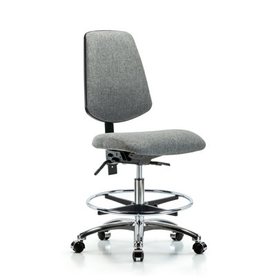 Fauteuil en tissu chromé - FMBCH sans inclinaison