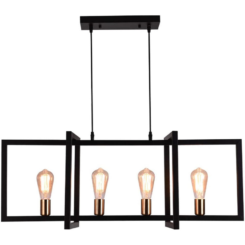 Billal 4 - Light Black Kitchen Island Pendant