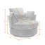 Fauteuil pivotant rembourré avec coussins Niama-1314277823