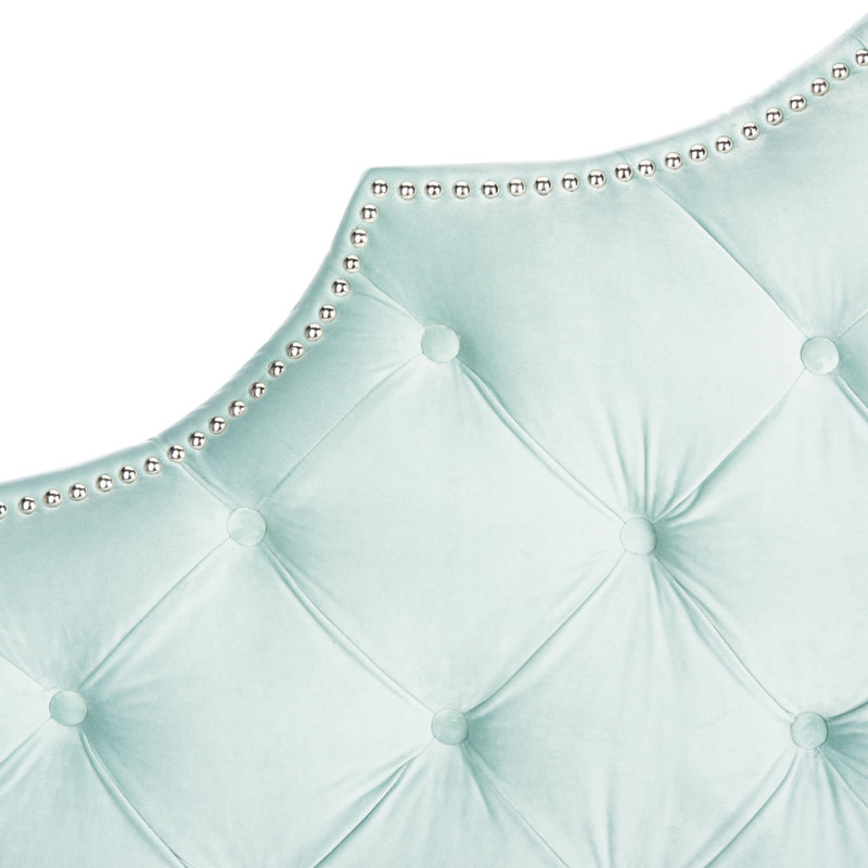 Danile Upholstered Headboard, Queen, Seafoam