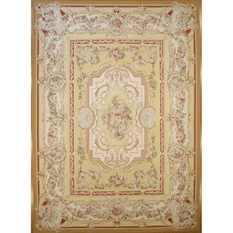 Tapis tissé 10,1 x 14 Modren Aubusson