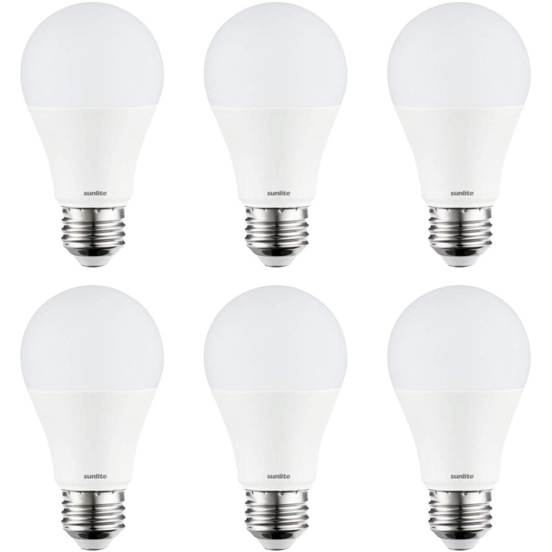 6 watts (40 watts équivalents), A19 DEL, ampoule à intensité variable, lumière du jour (5000K) E26 / base moyenne (standard)