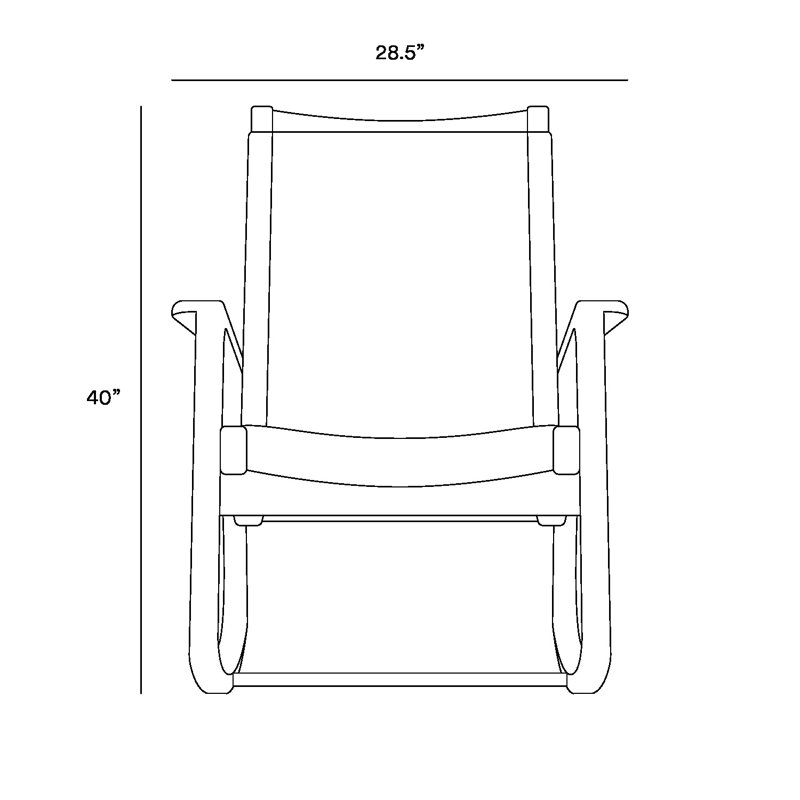 Chaise berçante Arenal | Sangles d'extérieur, Sangles d'extérieur scellées / beiges