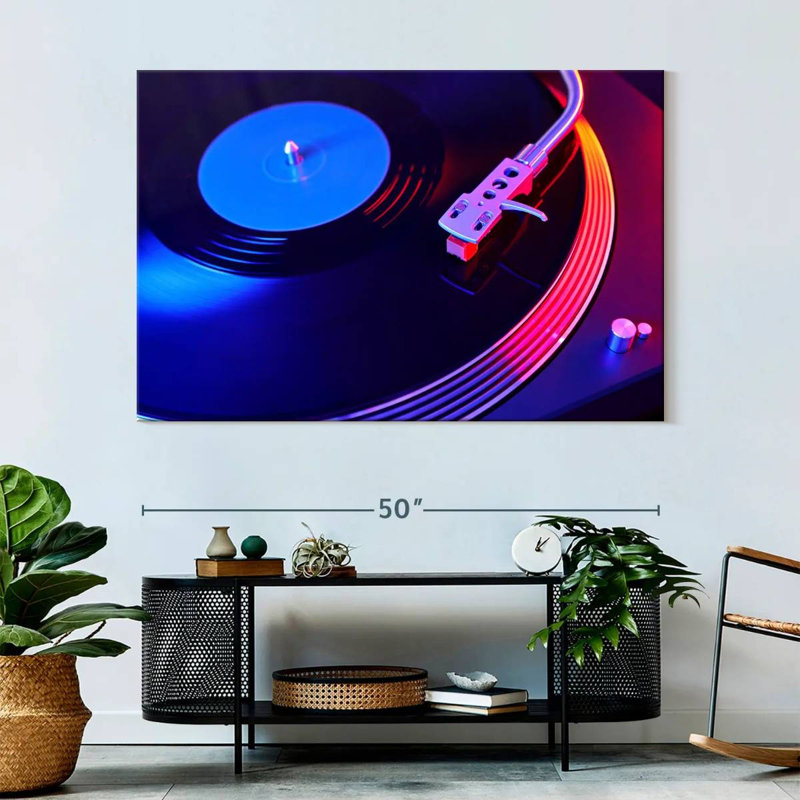 Abarca Turntable Party Record, 34" H x 51" W