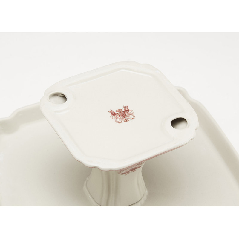Présentoir à gâteaux Stumbaugh, Pêche / crème