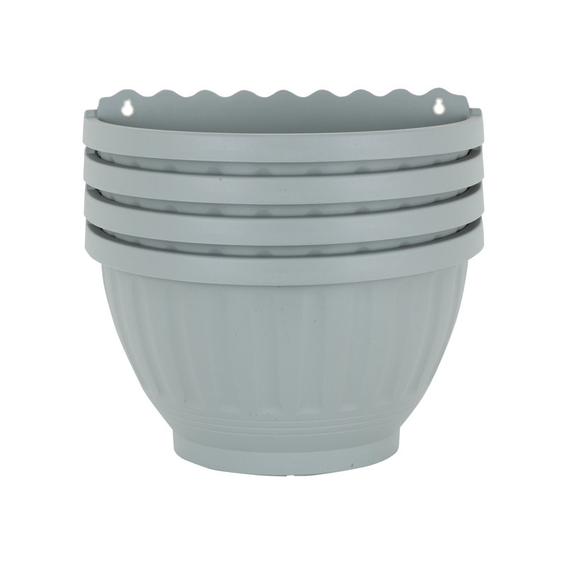 Wham Etruscan 30cm Wall Basket Pack of 4 Soft Grey