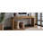 65-Inch Solid Wood Veneer Console Table, Long Farmhouse Entryway Sofa Table For Living Room, Hallway, Behind Couch, Apartment, Antique Brown-1977402268