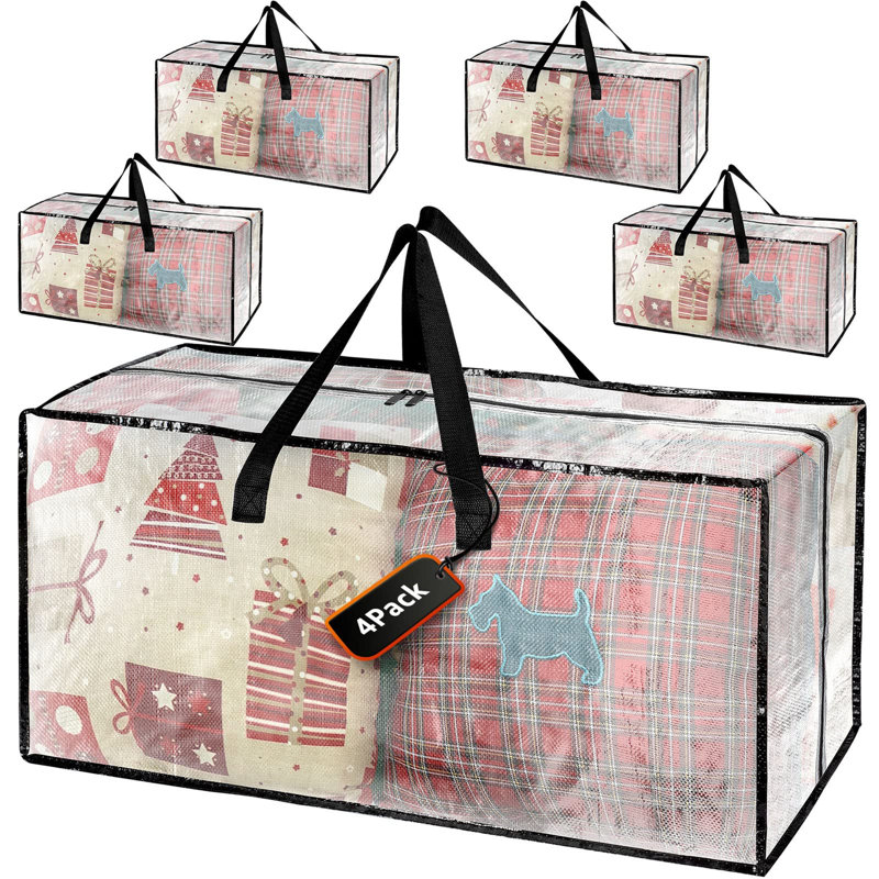 Plastic Storage Bag ,Set of 4