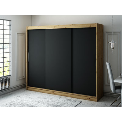 Weil 3 Door Manufactured Wood Wardrobe