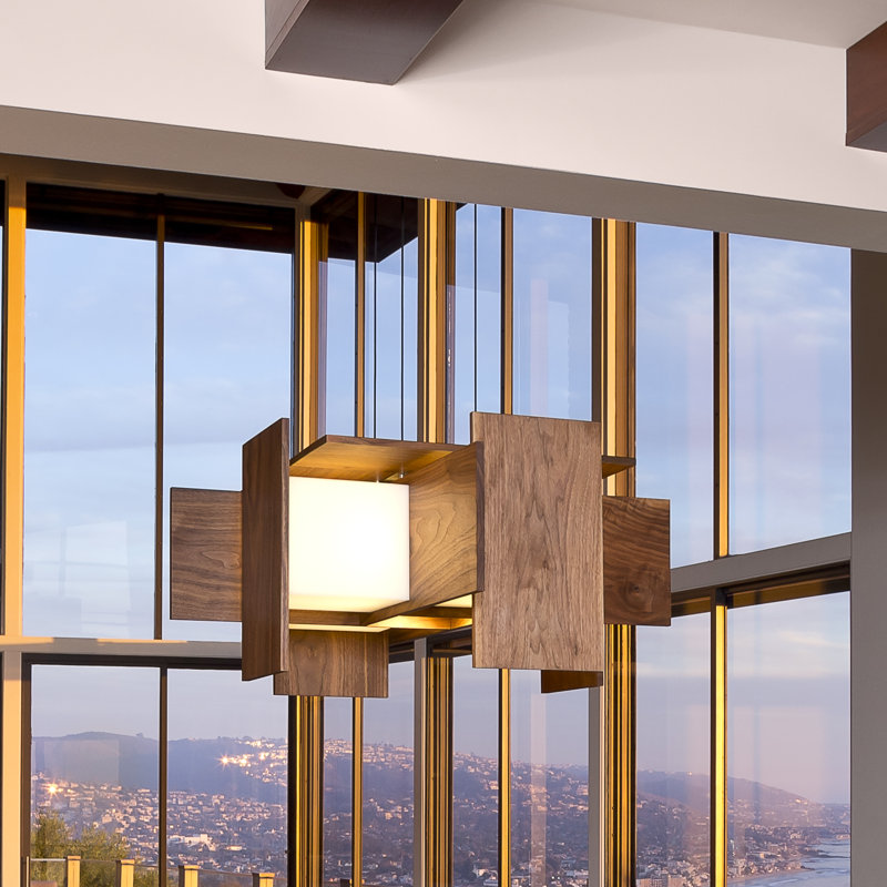 Muto 5 - Light LED Pendant, Walnut, 2700K (Dry)