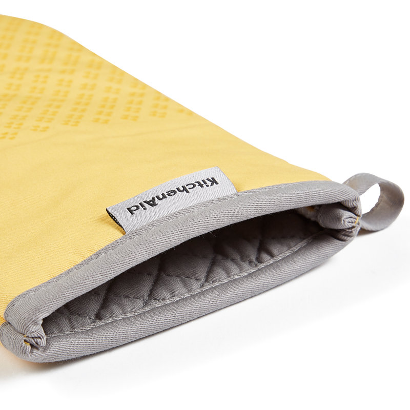 KitchenAid Asteroid Solid Textured Oven Mitt, Yellow