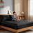 Satin Full Sheets Set - 3 Piece Black Silky Bed Sheets Set with 17-Inch Deep Pocket, Luxury Silk Feel Satin Queen Size Sheet Set-123140258-123140259