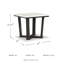 Table de bout Marble Cross Legs