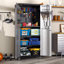 Armoire de rangement en métal 71 po avec roulettes - Armoire de rangement robuste pour outils pour la maison, le bureau, l'école et le garage