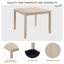Ensemble de table à manger moderne pour 4 personnes avec 4 chaises, ensemble de table à manger pour 4 personnes, 5 pièces pour le salon, la cuisine et la salle à manger-860447937-860447943