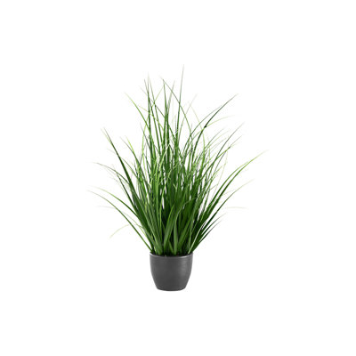 Plante artificielle, 23 po de hauteur, herbe, intérieur, faux, faux, table, verdure, pot, véritable touche, décoratif, herbe verte, pot