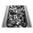 43" Rectangular Fire Pit With Smoked Glass And Metal Frame
