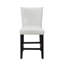 Chaise rembourrée en polyuréthane 2 pièces avec repose-pieds et garniture cloutée chromée-1702889942
