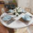 Latitude Run® 12-piece Blue Bone China Dinnerware With Lightweight Durable Chip Resistant Design Service For 4