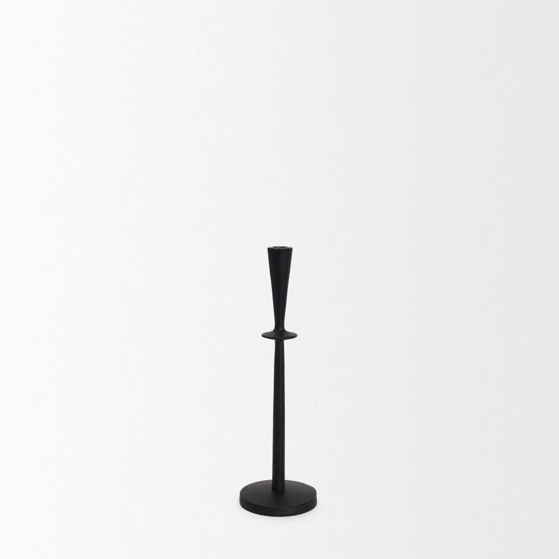 Bougeoir de table en aluminium Devonya, H 15 po x l 4,5 po x P 4,5 po