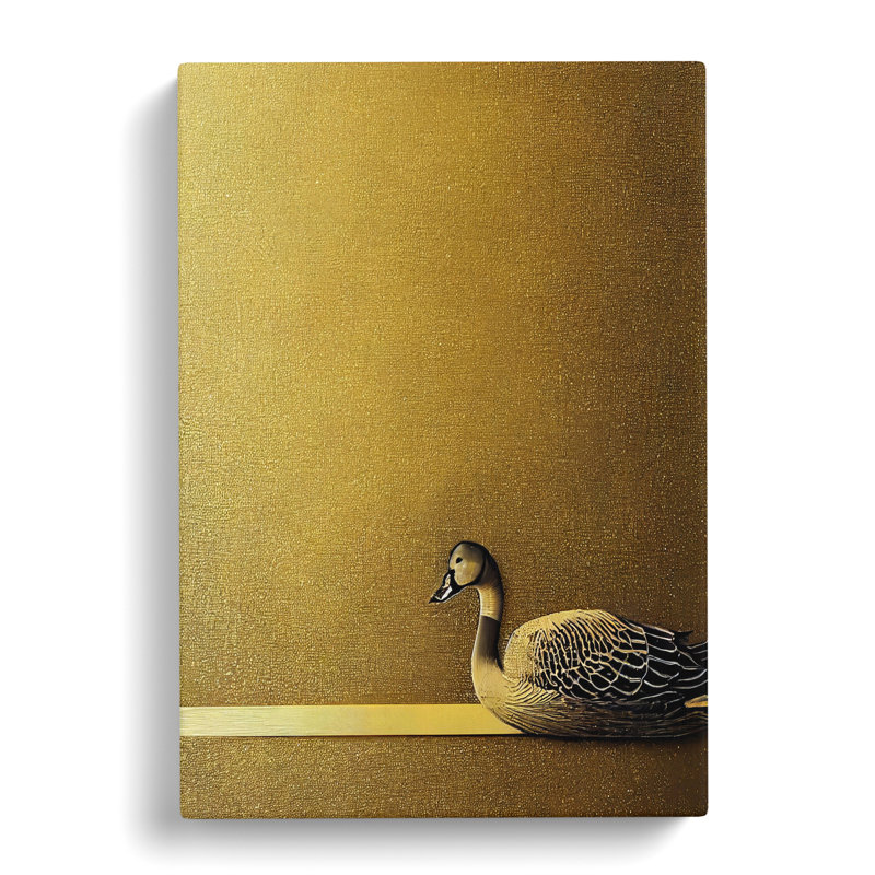 CAN-V0523-1104X Goose Gold - Wrapped Canvas Print, 60cm H x 40cm W x 3cm D