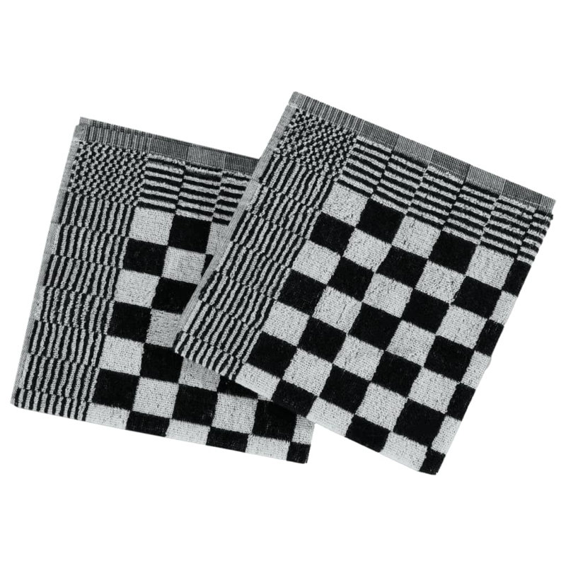 Johnar Kitchen Towel Linen Set, Black/White